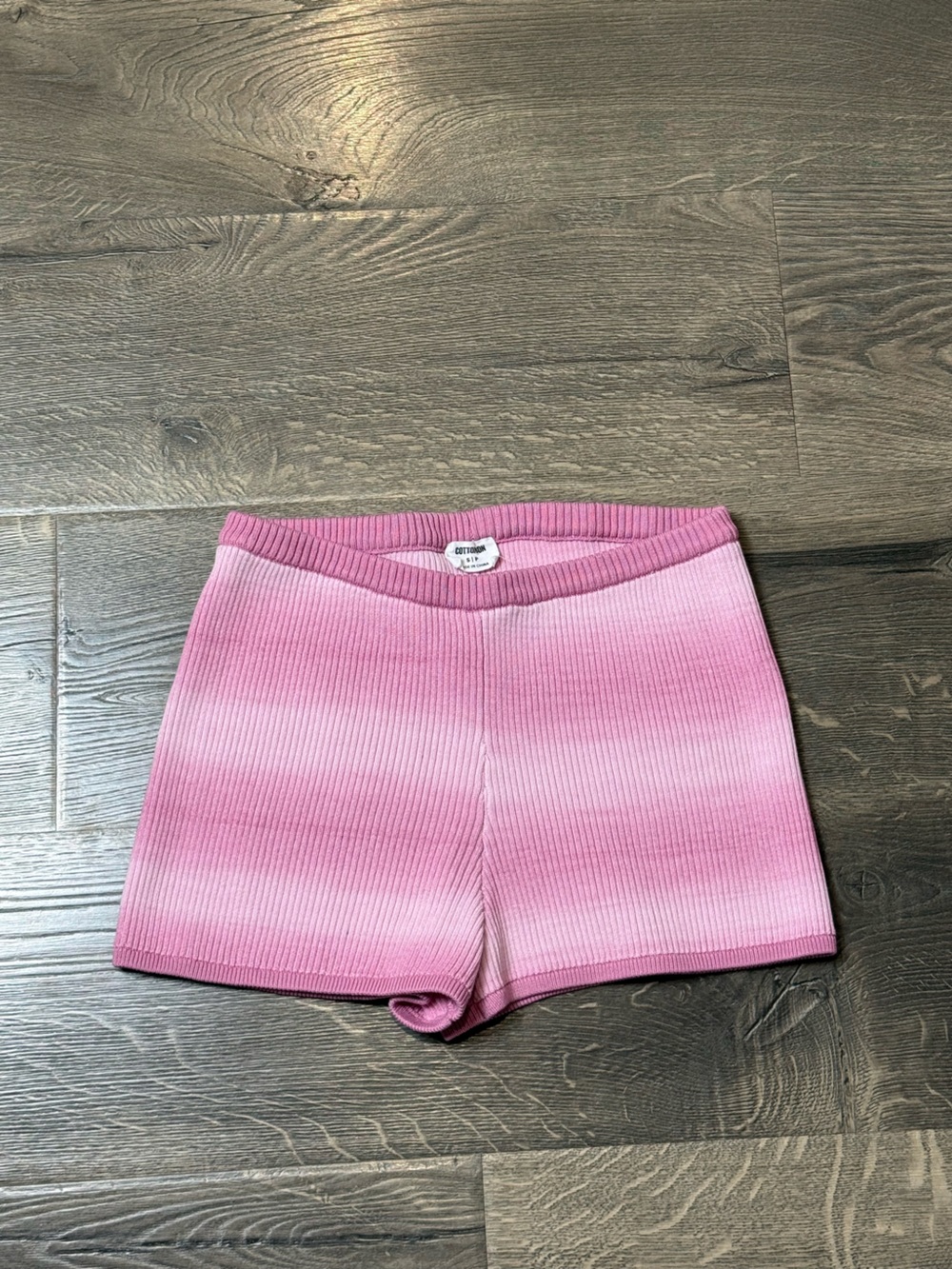 Cotton on Pink Stripe Knit Shorts
